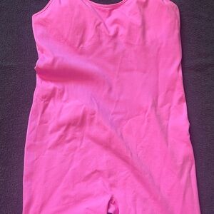 Victoria's Secret Pink Ribbed Fabric bodysuit